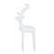 Northlight Solid Petite Reindeer Christmas Decoration - 8.25" - White